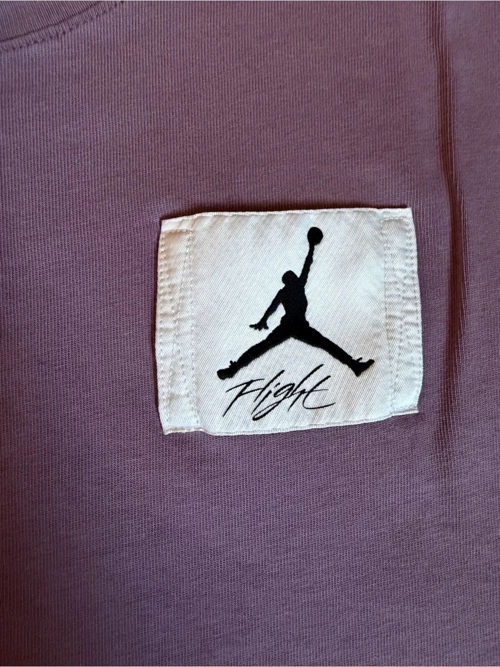 Jordan Flight Oversized Fit T-Shirt Men’s Medium Purple Mauve Jumpman Patch